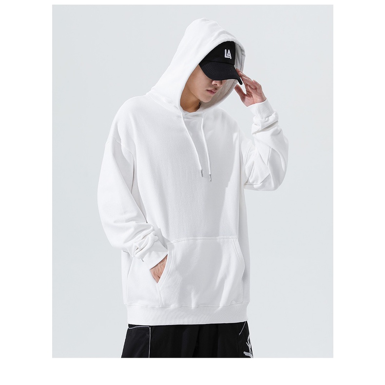 Áo Hoodie trơn basic nam nữ unisex form rộng mặc cực đẹp, chất nỉ mịn Hàn cao cấp, hợp mọi thời đại