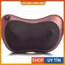 Gối masage 8 Bi Hồng Ngoại Công Nghệ Nhật Bản + tặng đầu cắm xạc trên ô tô