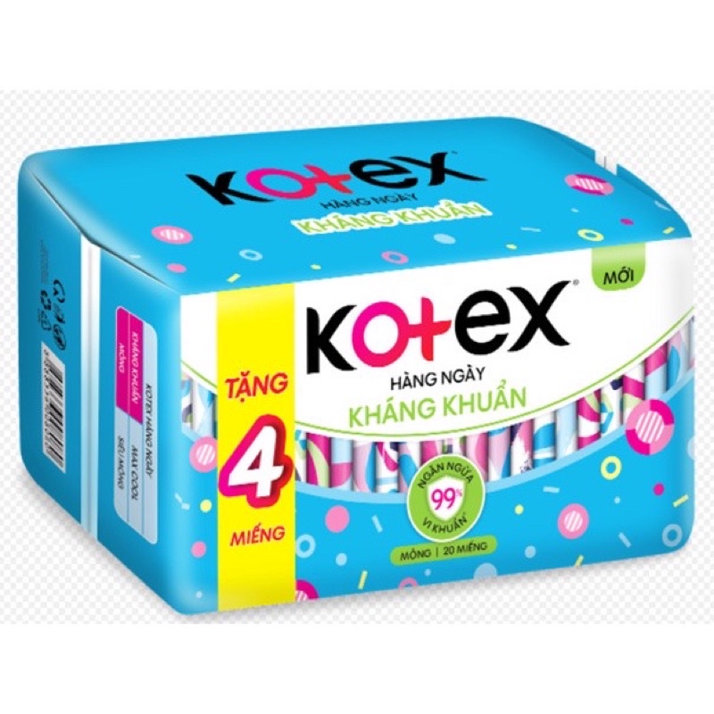 Băng vệ sinh Kotex hằng ngày gói 20 miếng