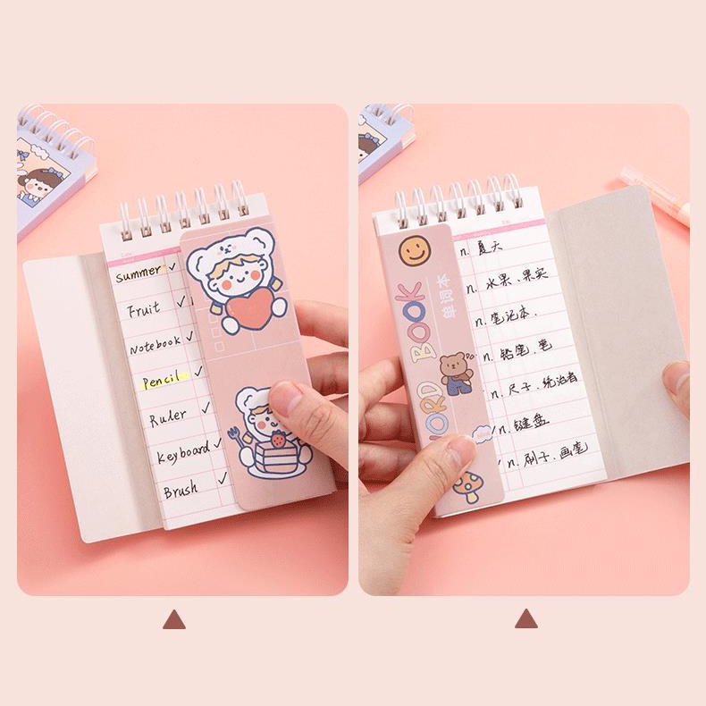 Sổ Tay Ghi Chú Họa Tiết Hoạt Hình Dễ Thương Cho Học Sinh
