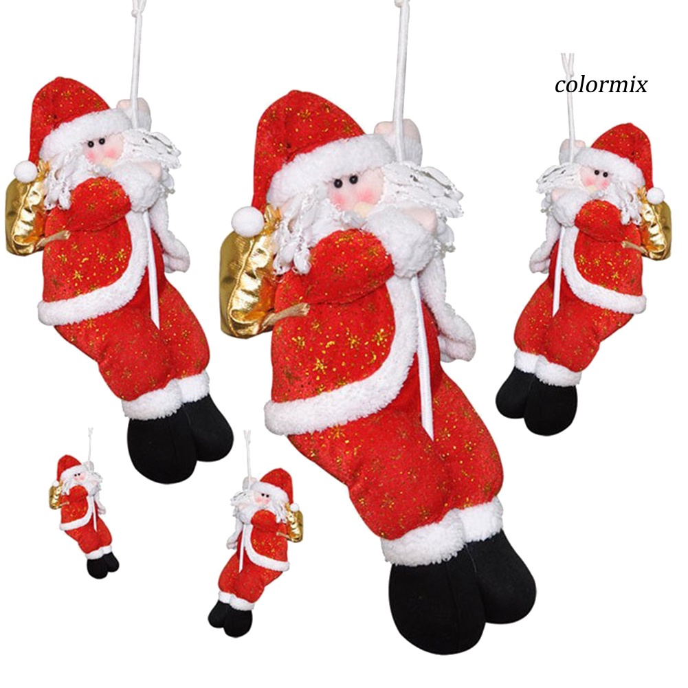 Ông Già Noel Leo Dây Treo Cửa Sổ Trang Trí Giáng Sinh