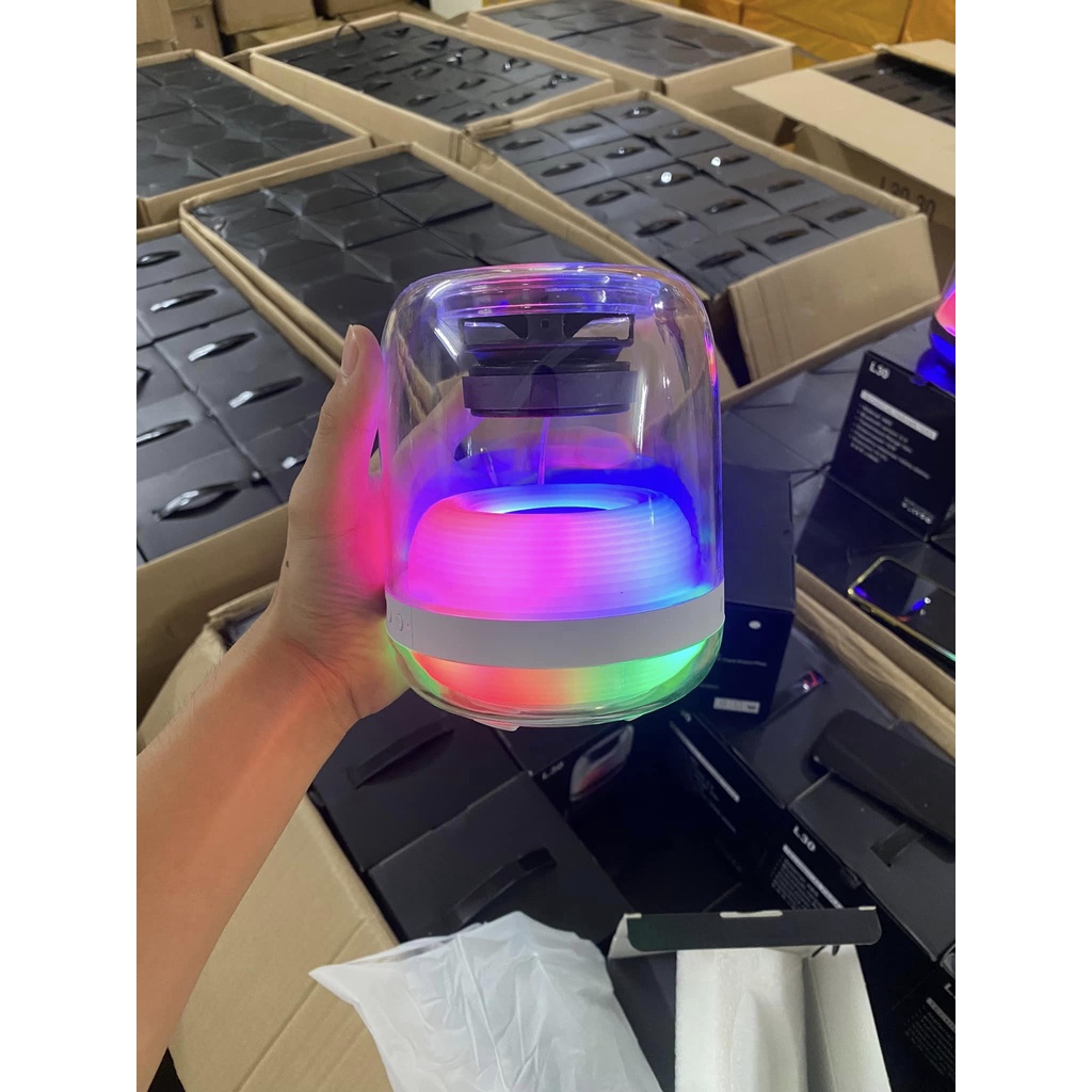 Loa Bluetooth Đèn Led L30, Loa Bluetooth Mini Có Đèn Led Theo Âm Nhạc, Âm Thanh Sống Động, Pin Cực Khoẻ Thiết Kế Mới