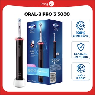 Bàn chải điện Oral-B Pro 3 3000 (mẫu mới 2023) - Bảo hành 1 năm