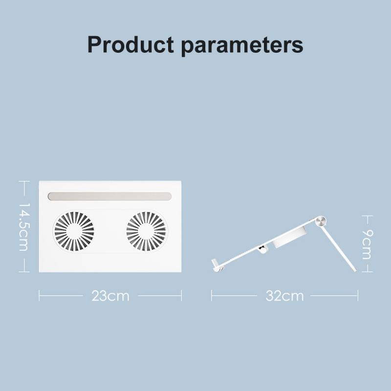 Giá đỡ quạt tản nhiệt HDOORLINK siêu mỏng tùy chỉnh kèm sạc USB tiện dụng thích hợp cho Laptop / máy tính