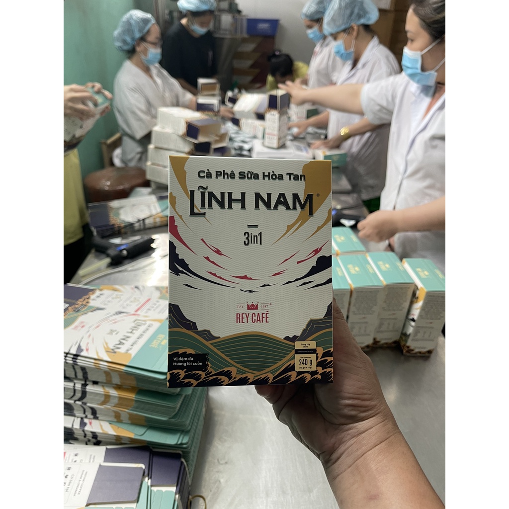 Cà Phê Sữa Hòa Tan LĨNH NAM 3IN1  - Instant Coffee - Vị đậm đà, Hương lôi cuốn - SP của Rey Cafe