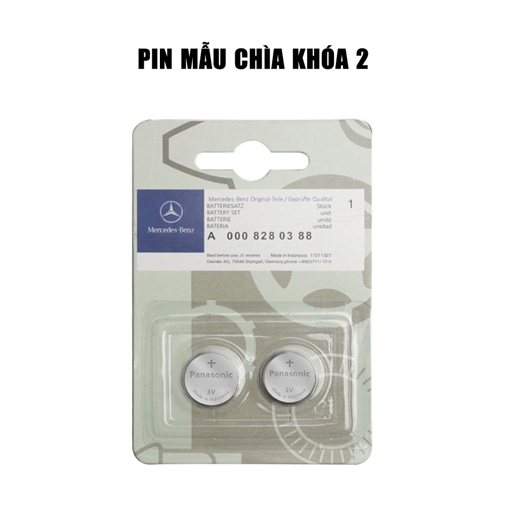 Pin chìa khóa ô tô Mercedes GLS 500 4MATIC chính hãng Mercedes sản xuất tại Indonesia 3V Panasonic