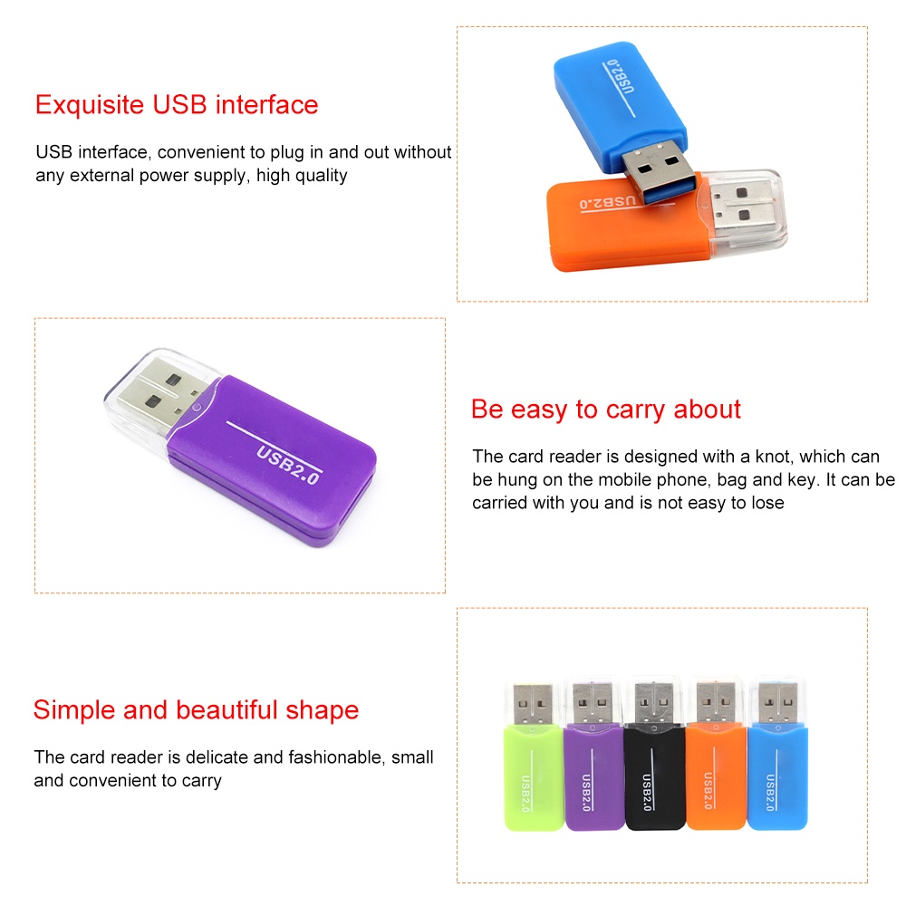 Đầu đọc thẻ nhớ VIRWIR Micro USB tốc độ cao dành cho máy tính