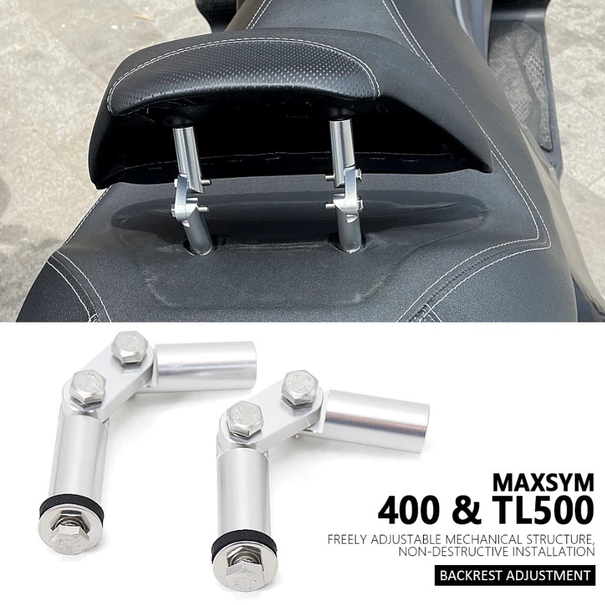 Đệm Tựa Lưng Bằng Hợp Kim Nhôm Điều Chỉnh Được Cho SYM MAXSYM TL500 TL 500 Maxsym400