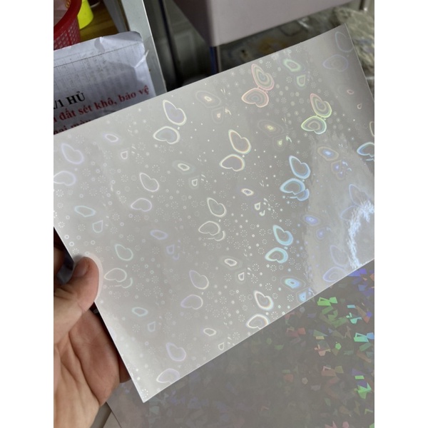 MIẾNG DÁN DECAL HOLOGRAM TRANG TRÍ ẢNH KHỔ A5