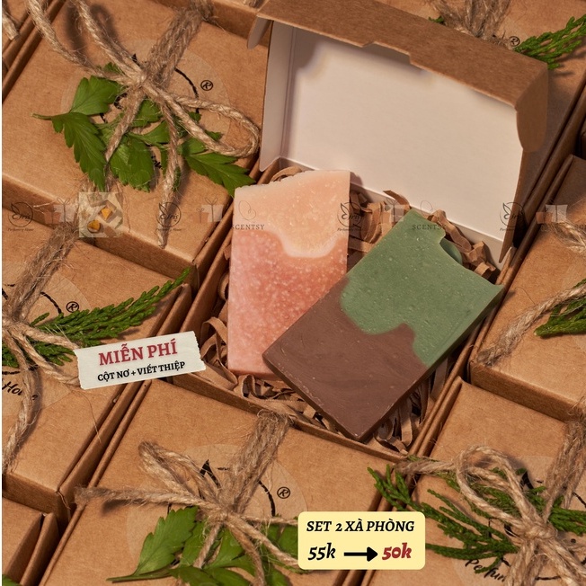 Set Quà Tặng 2 Sample Xà Phòng Scentsy Kèm Hộp Quà Xinh Xắn