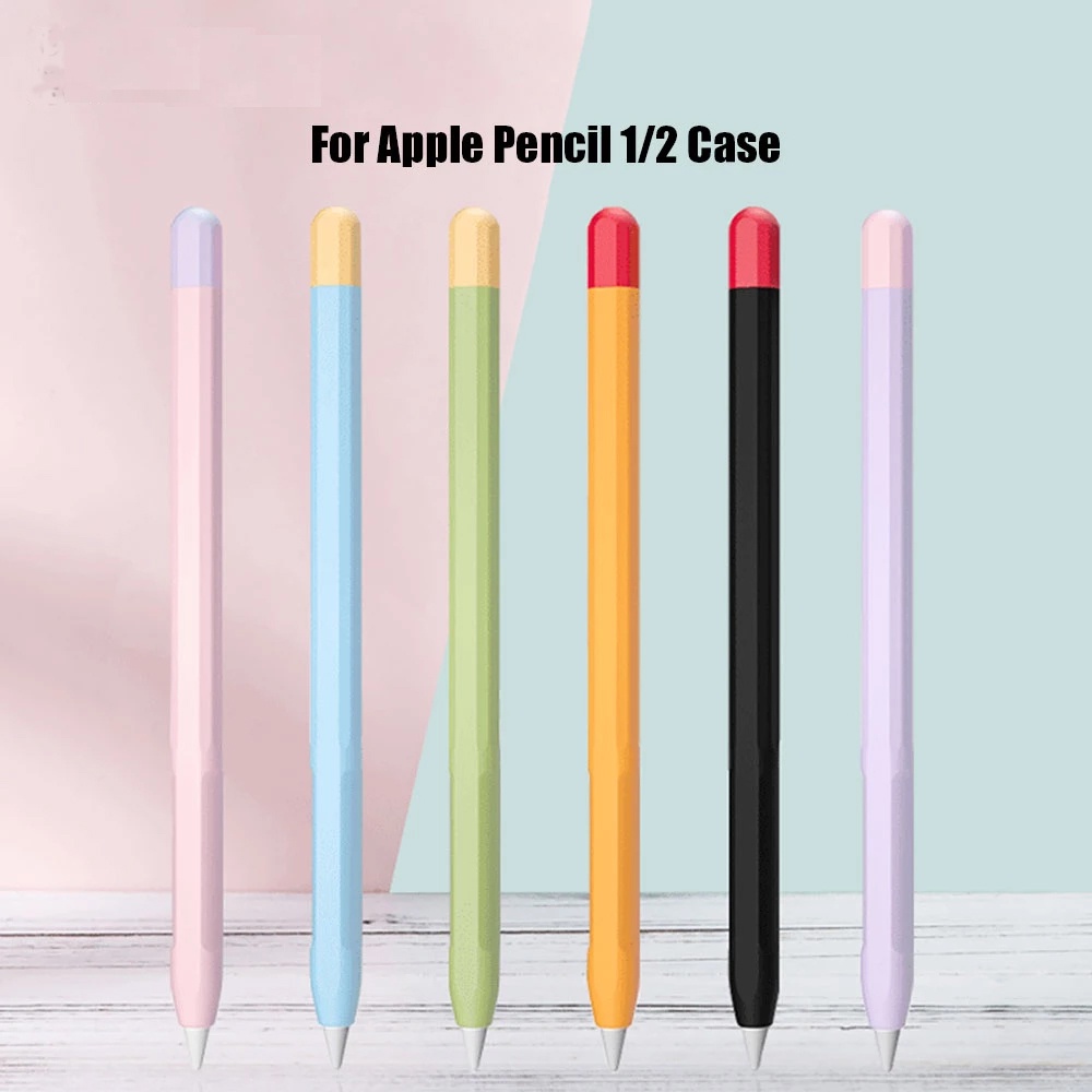 Vỏ Bảo Vệ Bằng Silicon Mềm Chống Thất Lạc Cho Bút Cảm Ứng Apple Pencil 1 / 2