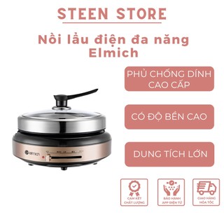 Nồi lẩu nướng điện đa năng Elmich EDA-0807 đa dạng chức năng: Lẩu, hầm, om, rán, xào, ninh,…