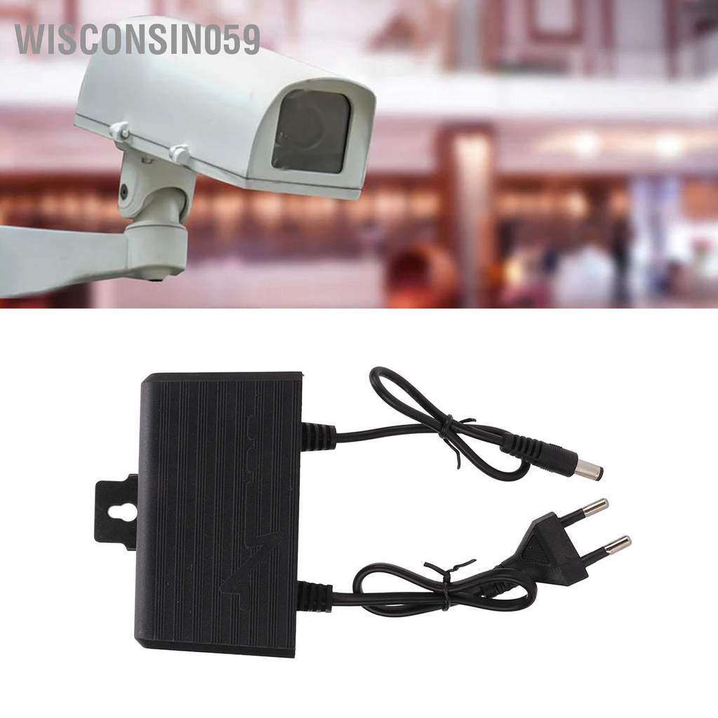 [Hàng Sẵn] Nguồn điện 12V 2A Bảo vệ chống sét không thấm nước ngoài trời AC100‑240V cho màn hình 【Wisconsin059】