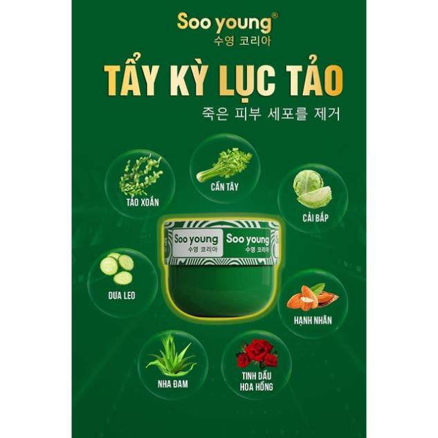 Tẩy Tế Bào Chết Lục Tảo Soo Young Chính hãng