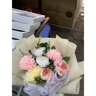 HOA LỤA BÓ SIÊU XINH( ảnh thật )