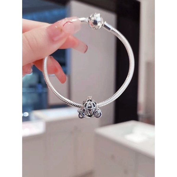 CHARM PAN ALE CÔ  XE CỔ ĐIỂN BẠC S925 THUẦN KHIẾT HÀNG CAO CẤP