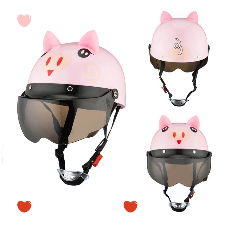 Miếng Dán Trang Trí Nón Bảo Hiểm Hình Tai Mèo Dễ Thương