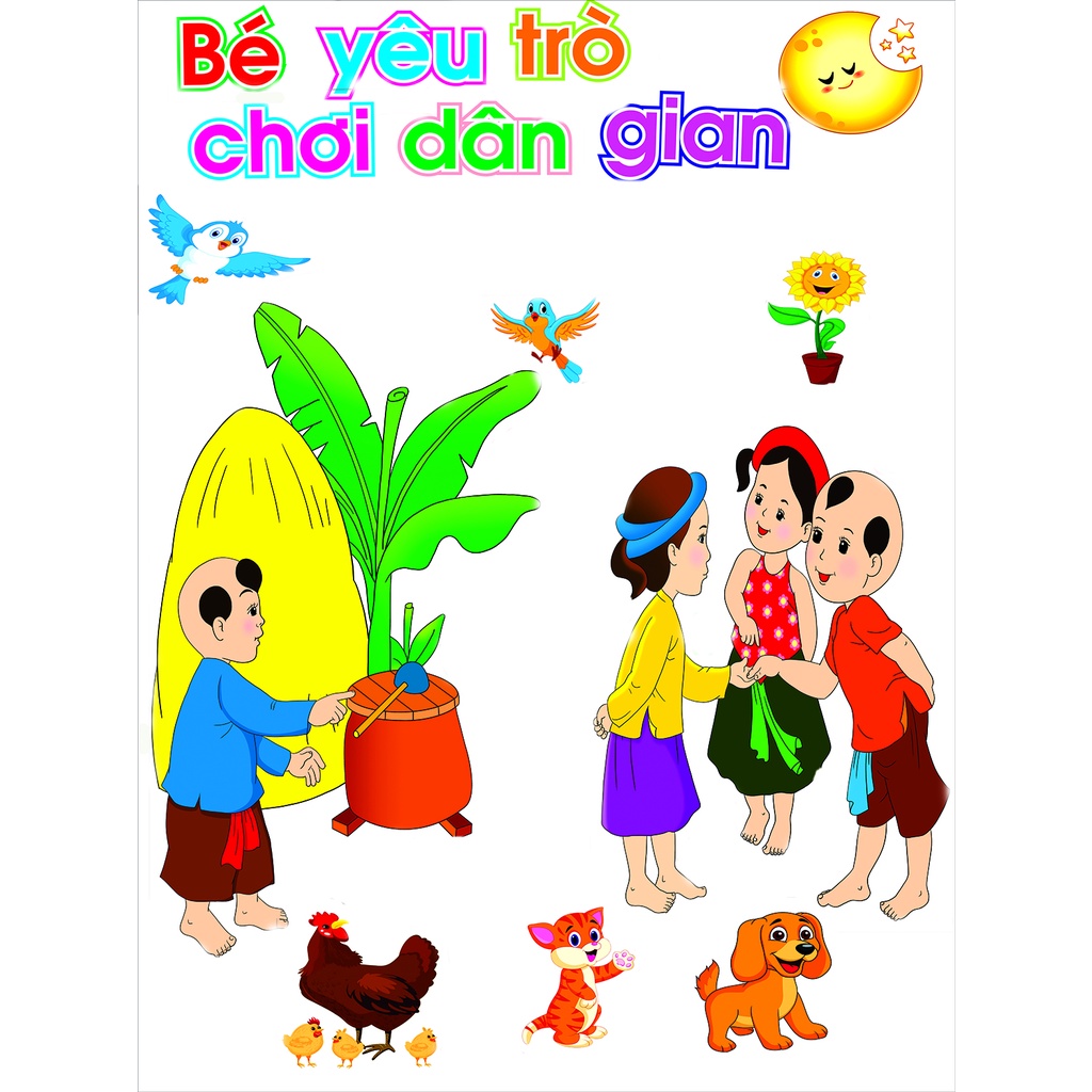 Tranh, Decal dán tường mầm non các Góc chủ đề
