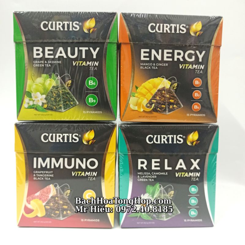 Trà Curtis Nga hộp giấy các vị