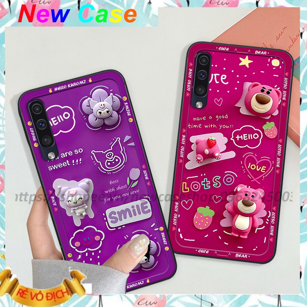 Ốp Samsung A30s / A50 / A50s / A70 in hình 3D Bear love,Kuromi,Space cute độc lạ