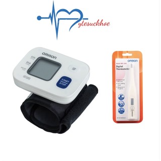 Máy Đo Huyết Áp Cổ Tay Omron Hem-6161 + Tặng kèm nhiệt kế Omron Mc-246