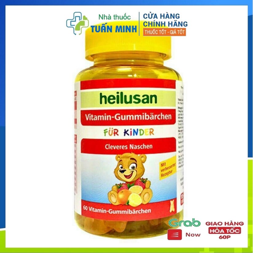 Kẹo dẻo Heilusan Vitamin kẹo gấu bổ sung Multivitamin giúp trẻ tăng cường sức đề kháng ăn ngon miệng