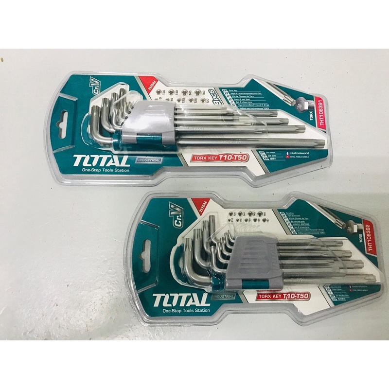 ĐỒ NGHỀ TOTAL Bộ khóa lục giác (48/T) THT106392 - THT106391 < HÀNG CHÍNH HÃNG >