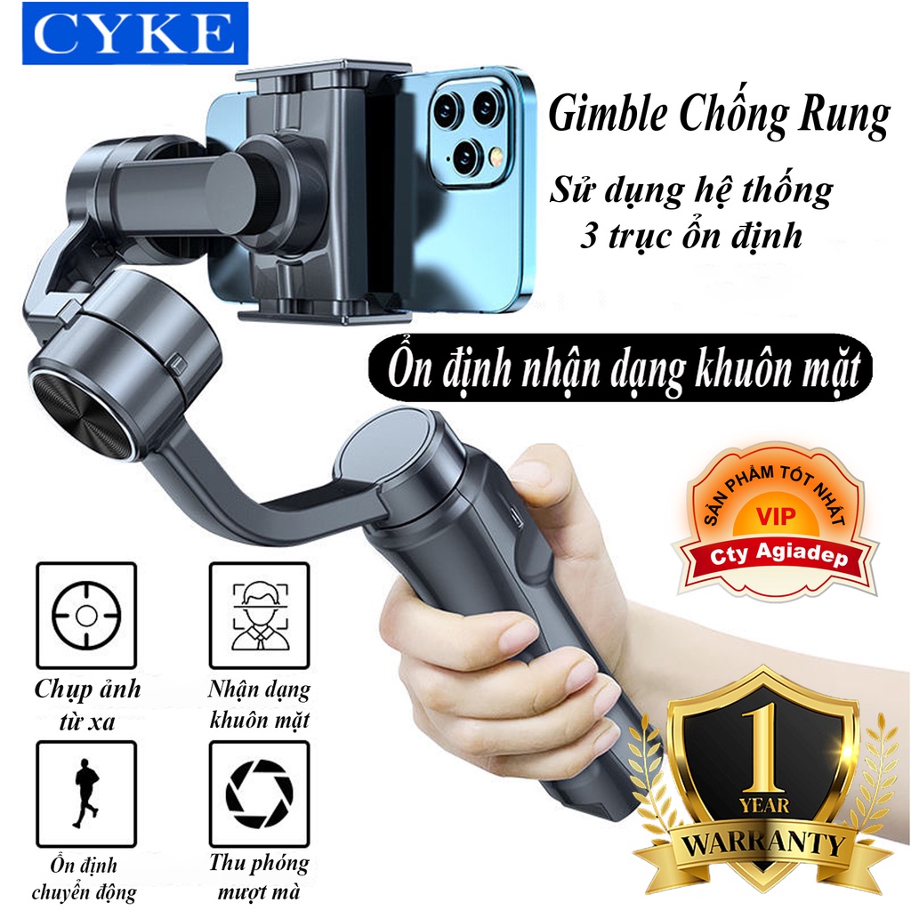 Gymble Chống rung Cyke cho Điện thoại, máy ảnh,... giành cho vloger, streamer,..