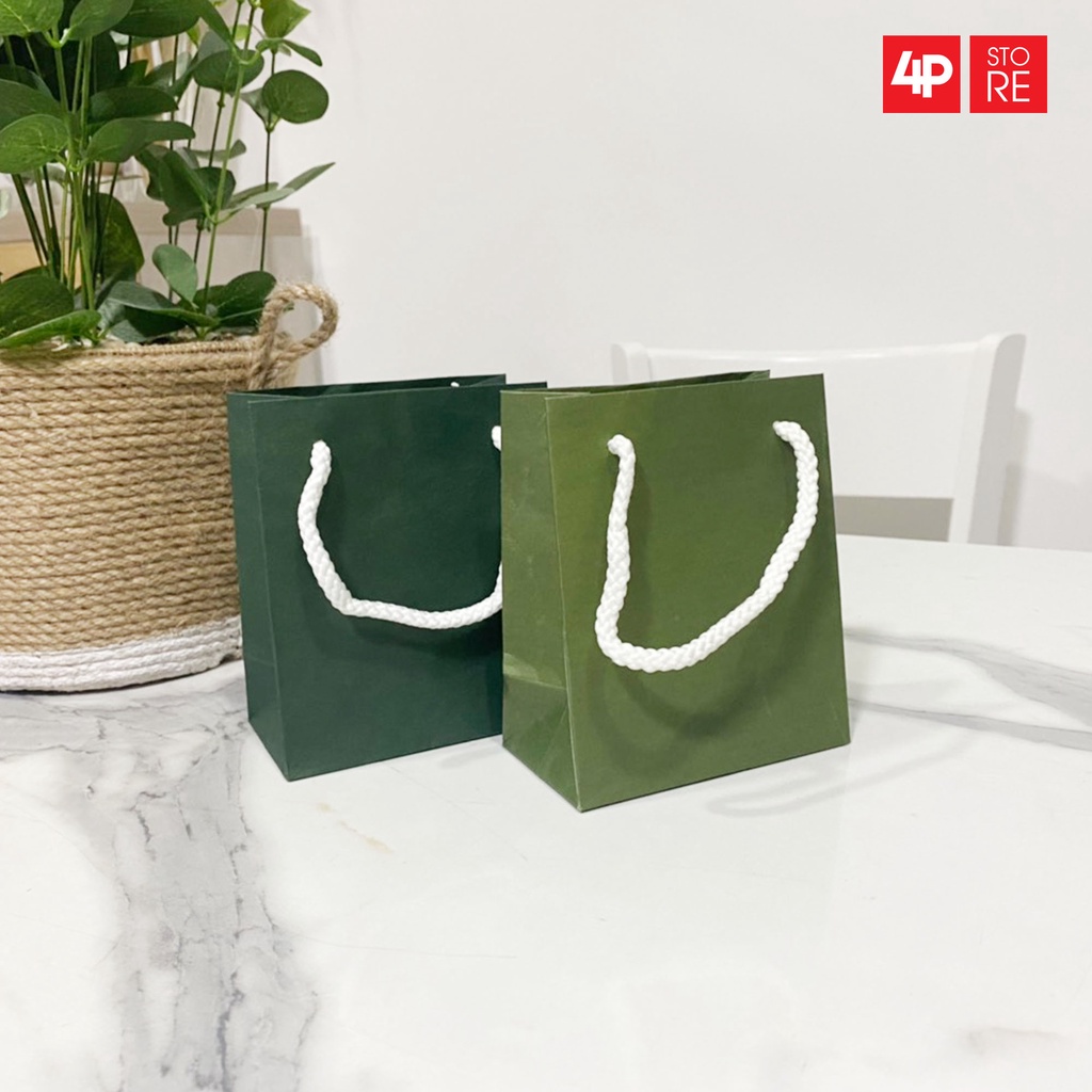 10 TÚI KRAFT QUAI VẢI 11X13X6CM  - HỎA TỐC