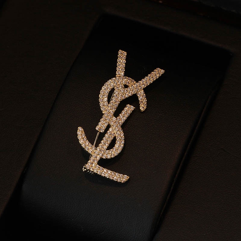 Trâm Cài Áo Đính Đá Sang Trọng Phong Cách Hàn Quốc Cho Nam Và Nữ