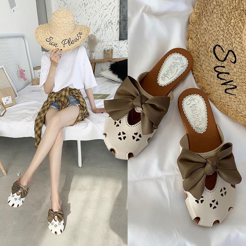 One more shoes Dép Sandal Bít Mũi Thời Trang Hàn Quốc Cho Nữ