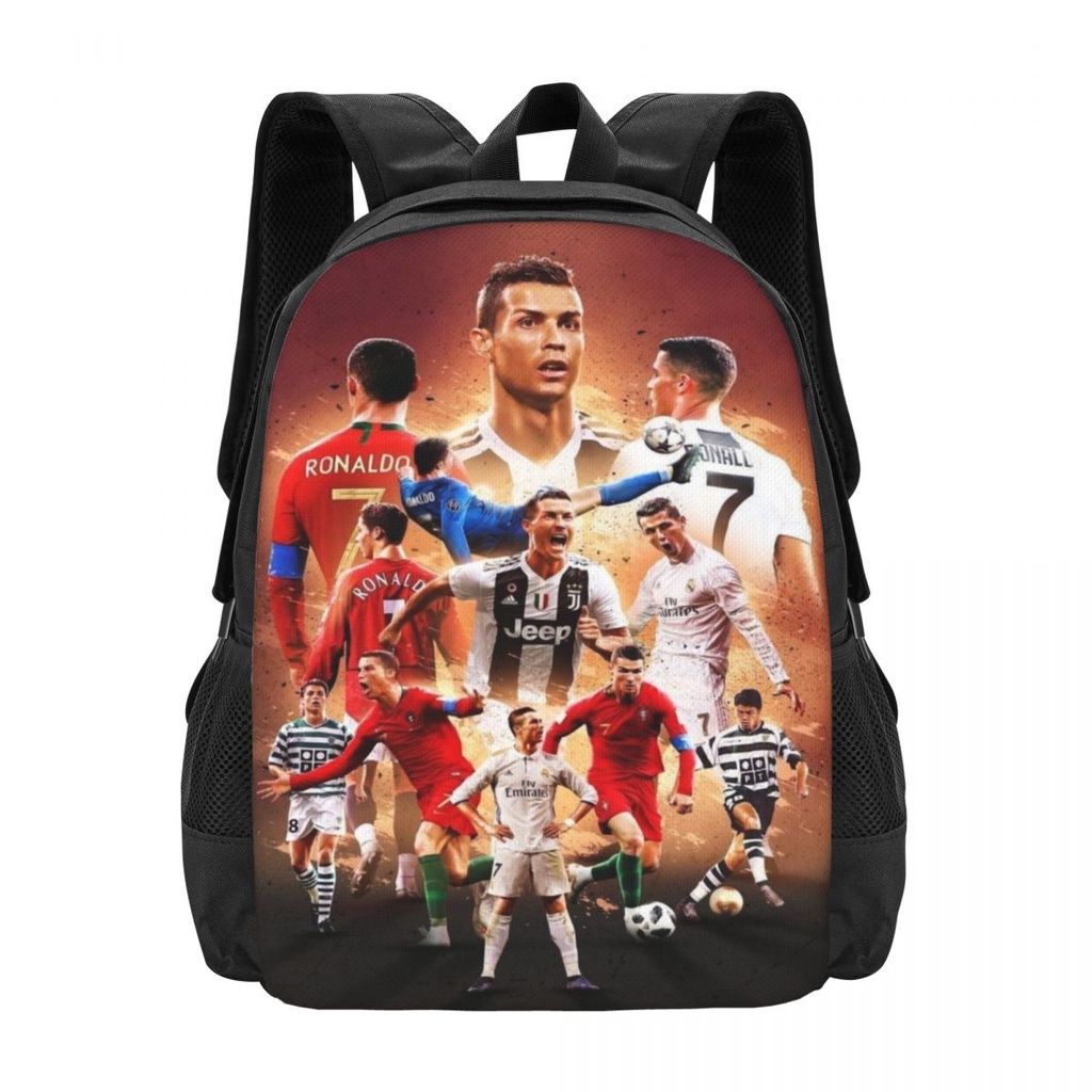 Ba Lô Đựng Laptop Cristiano Ronaldo CR Tùy Chỉnh Trọng Lượng Nhẹ Tiện Dụng Mang Theo Du Lịch / Công Sở