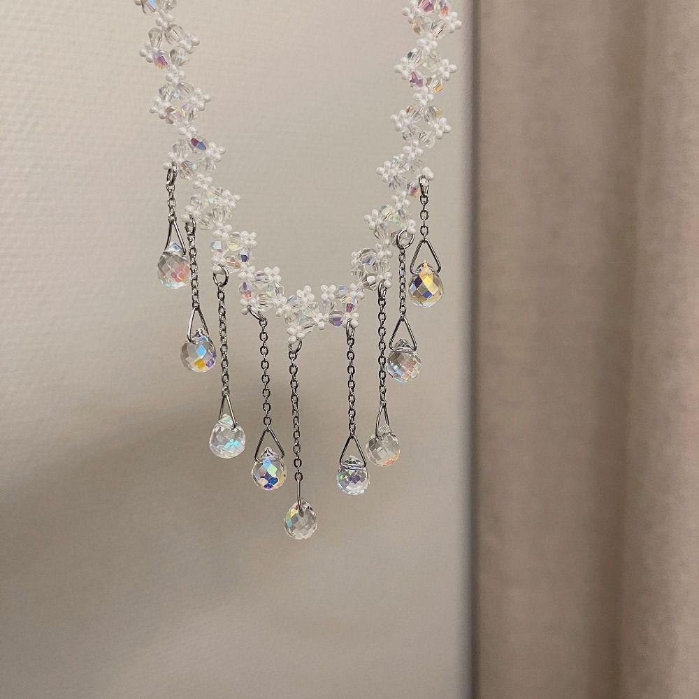 Vòng Cổ Choker Dây Dài Tua Rua Thời Trang Dự Tiệc Cưới Dành Cho Nữ