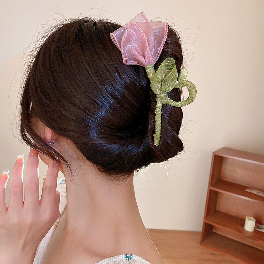 Kẹp Tóc Hoa Tulip Thời Trang Hàn Quốc Cho Nữ