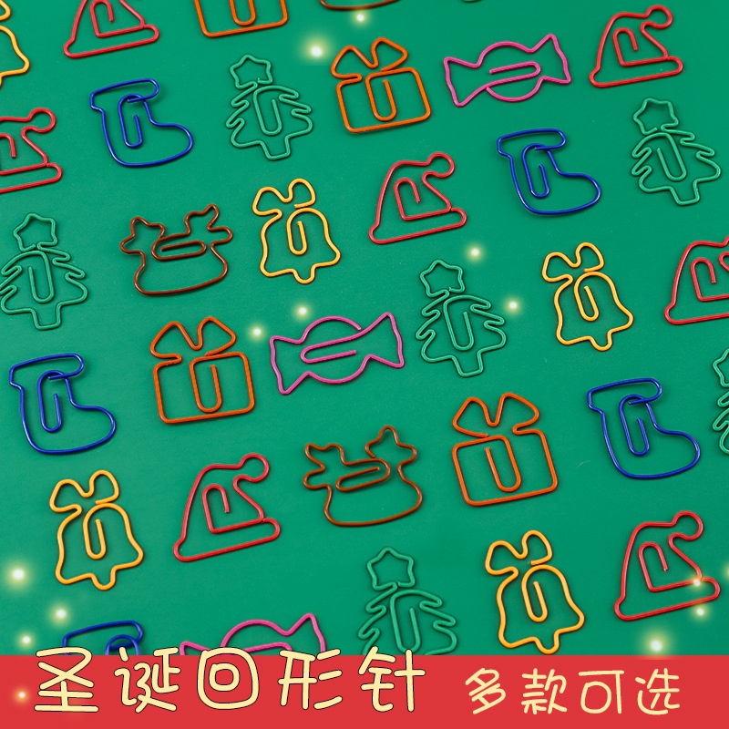 Kẹp Giấy Kim Loại Họa Tiết Tuần Lộc Giáng Sinh Dễ Thương