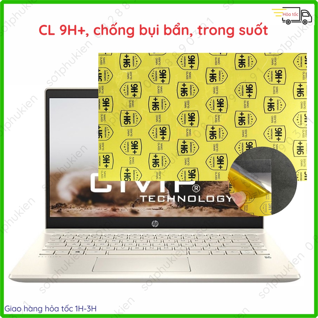 Dán màn hình Laptop HP Pavilion 14 dv0534TU nano dẻo trong suốt / chống vân tay / chống nhìn trộm / bảo vệ mắt