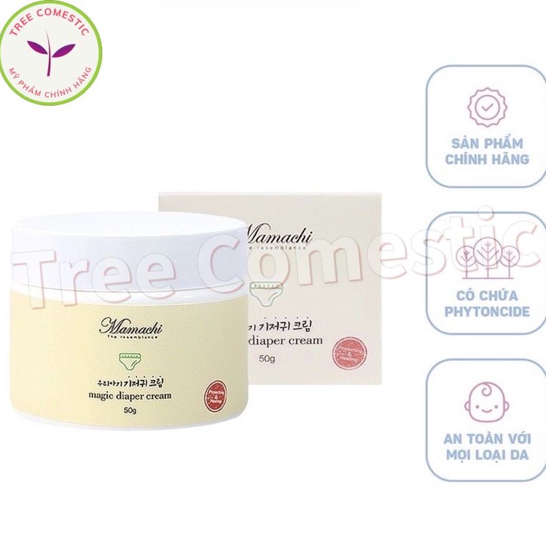 Kem Hăm Cho Bé Mamachi, Ngăn Hăm, Giảm Kích Ứng Và Xoa Dịu Làn Da Bé - 50g