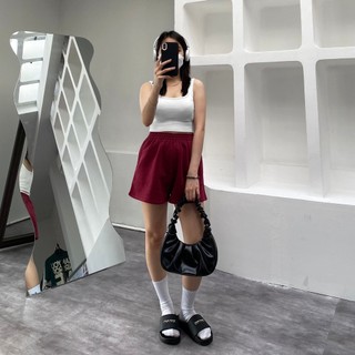Quần short nỉ chân cua cotton cạp chun BASIC SHORT PANTS