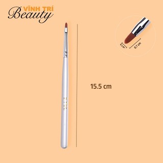 Cọ Bản Tròn FOL Số 2 – Cọ Vẽ Hoa Cúc, lông mềm 0.7cm, cán gỗ bền đẹp