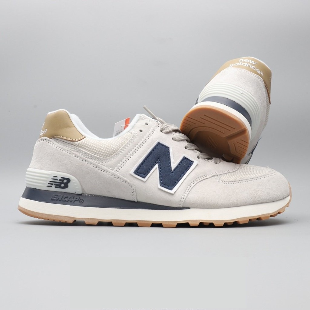 Giày sneaker New Balance 574 Classic Grey Blue ( full box + bill + tất )