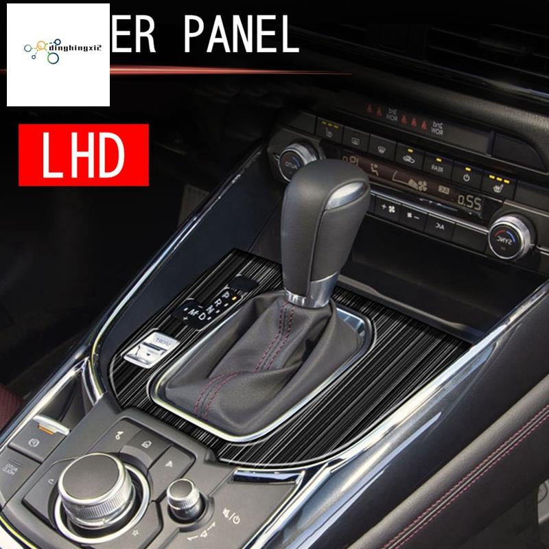 Miếng Dán Bảng Điều Khiển Cần Gạt Số Bằng Thép Không Gỉ Cho Mazda CX9 CX-9 2022 + LHD