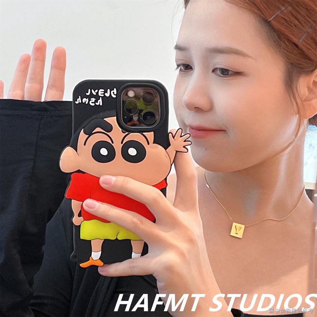 Ốp Điện Thoại Silicone Mềm In Hình Cậu Bé Bút Chì Shin-Chan Cho Apple Iphone 13promax 12 / 13 678Plus x