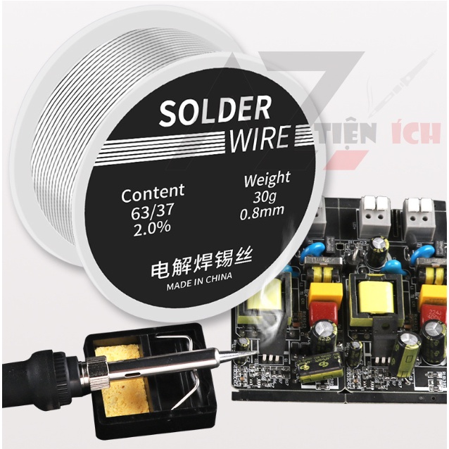 Cuộn thiếc hàn Chì hàn lõi nhựa thông