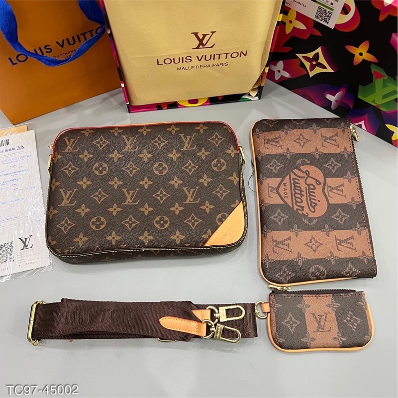 Túi đeo chéo nam nữ L.V DA PU có bảo hành fullbox +BILL hot nhất 2022