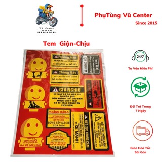[ 12 Tem] Tem Logo Xe Máy RCB 4 (Giận Chịu)