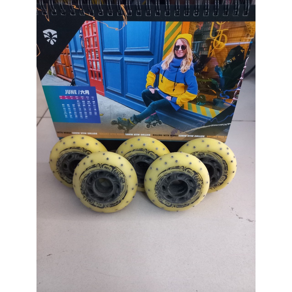 Bánh trượt patin slide đá lửa Flash Wheel cao su chính hãng giá rẻ