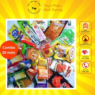 Combo 20 gói đồ ăn vặt cay siêu hot, đồ ăn vặt cổng trường, đồ ăn vặt tuổi thơ