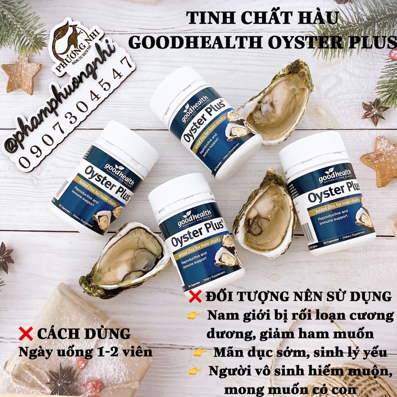 VIÊN UỐNG BỔ SUNG TINH CHẤT HÀU GOODHEALTH OYSTER PLUS - FULL BILL PHARMACY DATE 2025