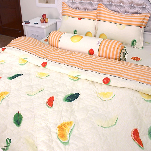 Bộ Ga Gối 100% Cotton Sợi Bông Hàn Quốc Julia 249BK18 (1m8 x 2m)
