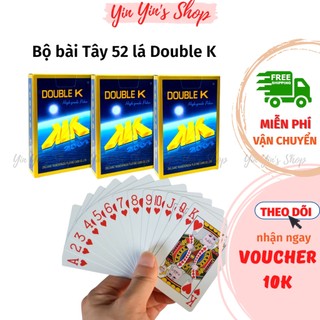 Bộ bài Tây 52 lá Double K tú lơ khơ dùng chơi tiến lên, bài cào, xì dách